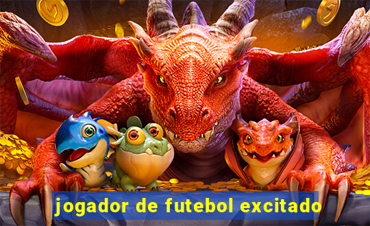 jogador de futebol excitado